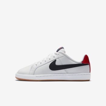 Nike Court Royale - Sneakers - Hvide/Rød/LyseBrune/Obsidian | DK-25634